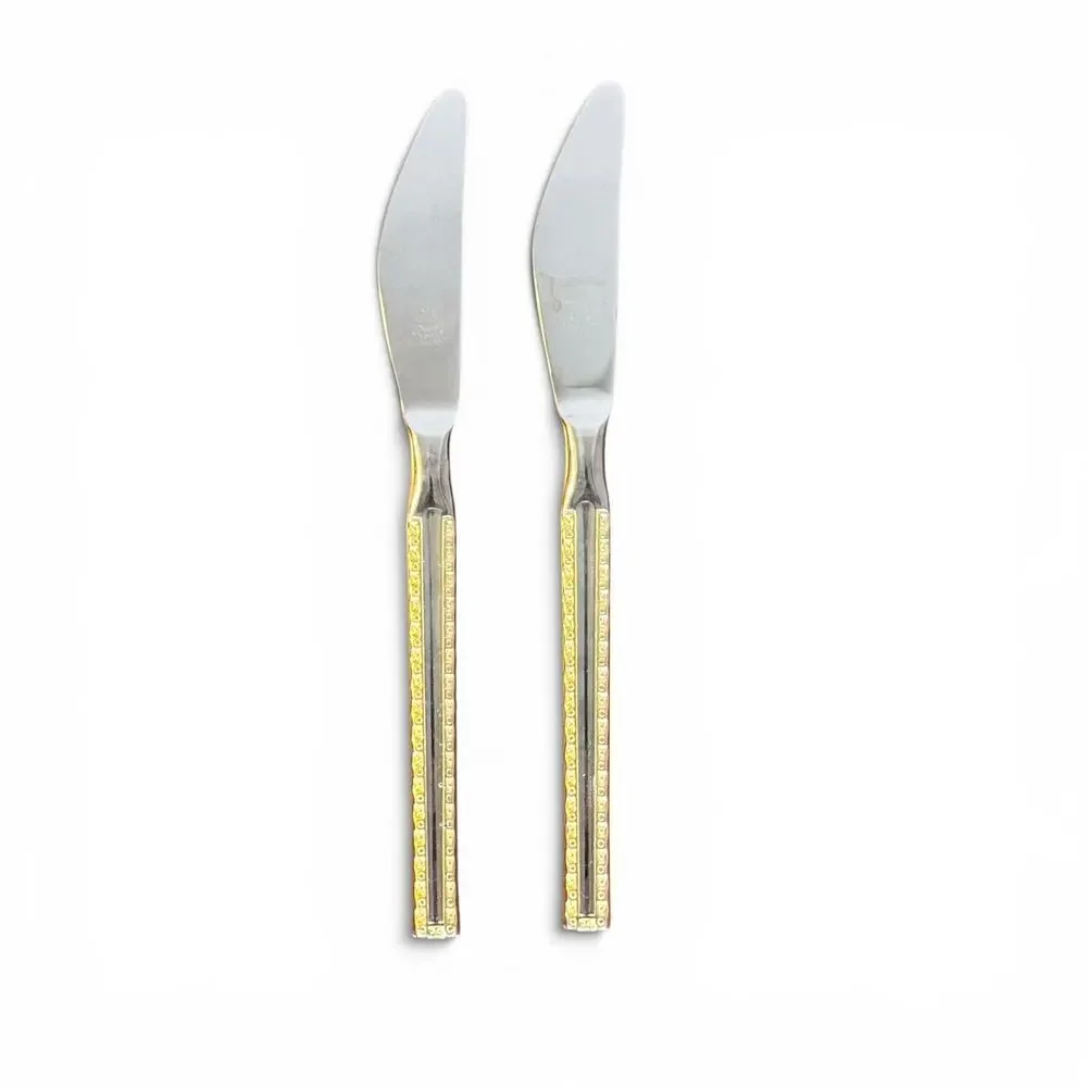 Solingen VTG Set 2 18/10 Stainless Steel & Gold Accent 8